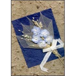 Bouquet on Blue