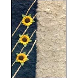 Sunflowers on Blue