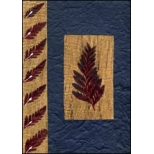 Red Fern on Blue