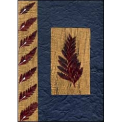 Red Fern on Blue