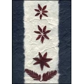 Flowers on Blue and White