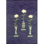 Flowers in Vase on Blue