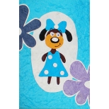 Dog in a Blue Dress