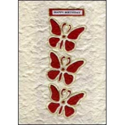 Red Butterflies Birthday