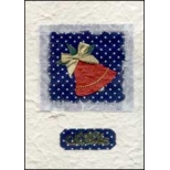 Red and Blue Bell 'Merry Christmas'