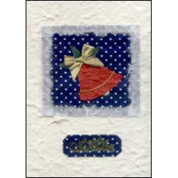 Red and Blue Bell 'Merry Christmas'