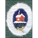 Red House and Snow 'Merry Christmas