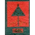 Red and Green Tree 'Merry Christmas'