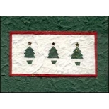 Three Green Christmas Trees Three Green Christmas Trees