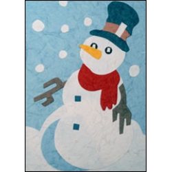 Snowing on Snowman