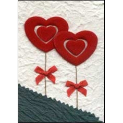 Cream Red Hearts