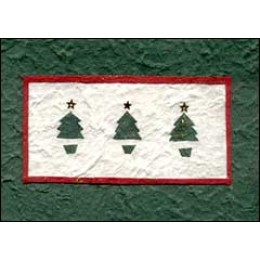 Three Green Christmas Trees