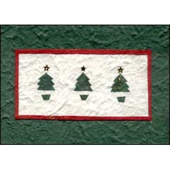 Three Green Christmas Trees