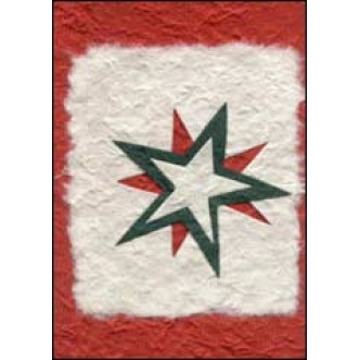 Red and White Christmas Star
